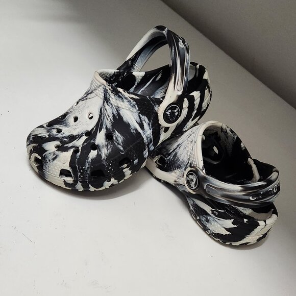 Crocs - Unisex classic size 8, black-white - Picture 1 of 5